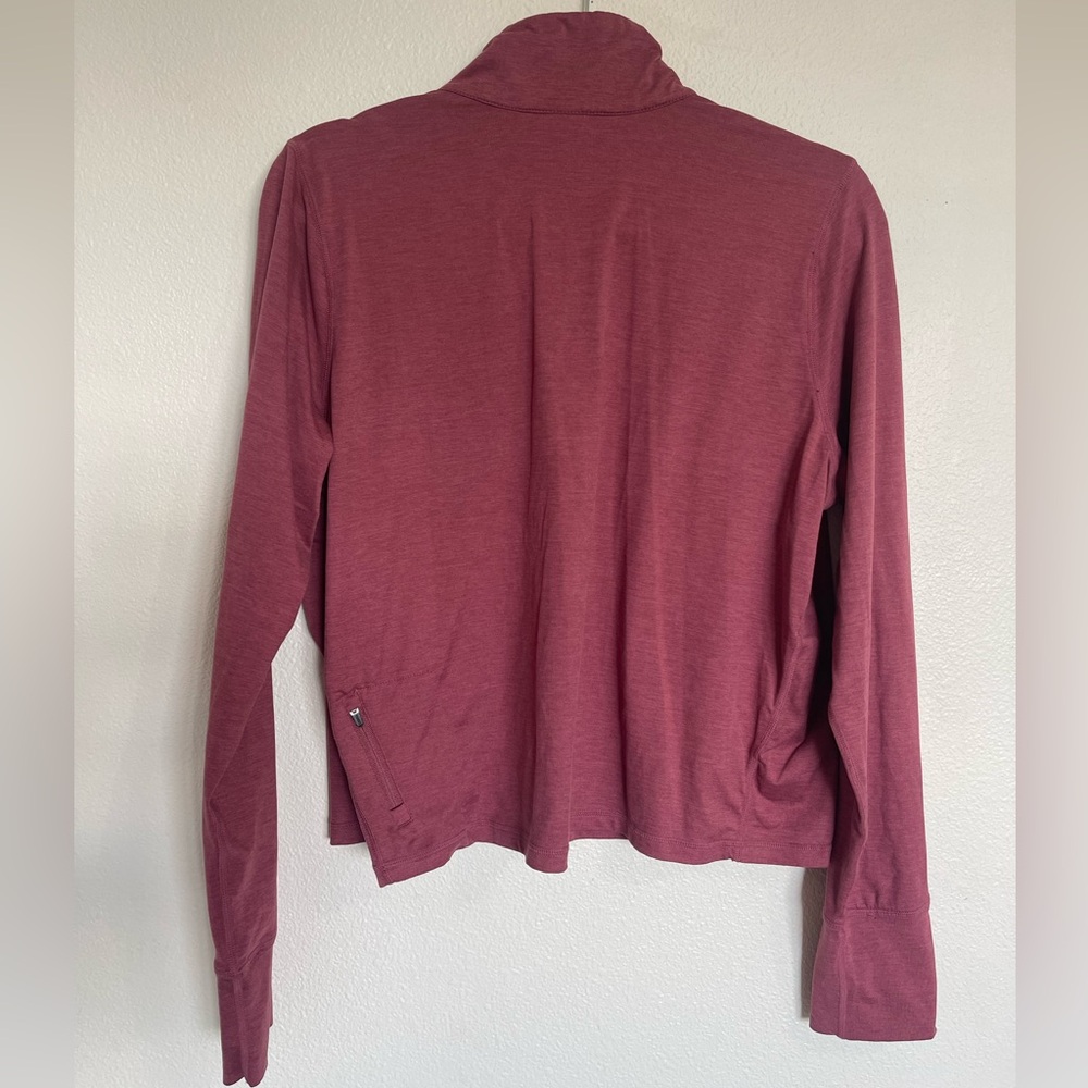 Vuori Crescent 1/2 Zip Pink Desert Rose | Size Large - Picture 3 of 8